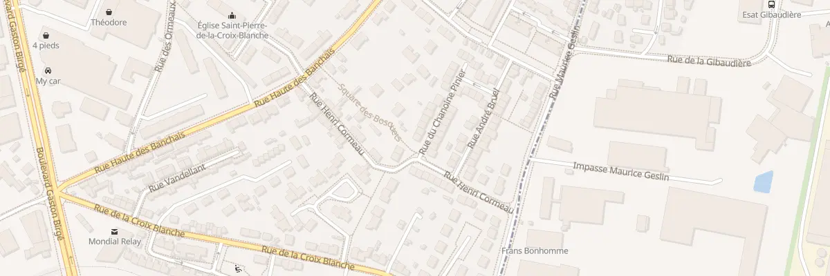 Plan du 38 Rue du chanoine Pinier à Angers