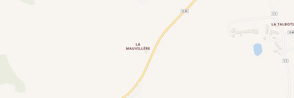 Plan du 1 La Mauvilliere à Montreuil-Poulay