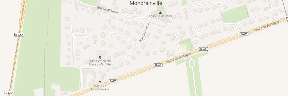 Plan du 3 Rue de l’Avenir à Mondrainville
