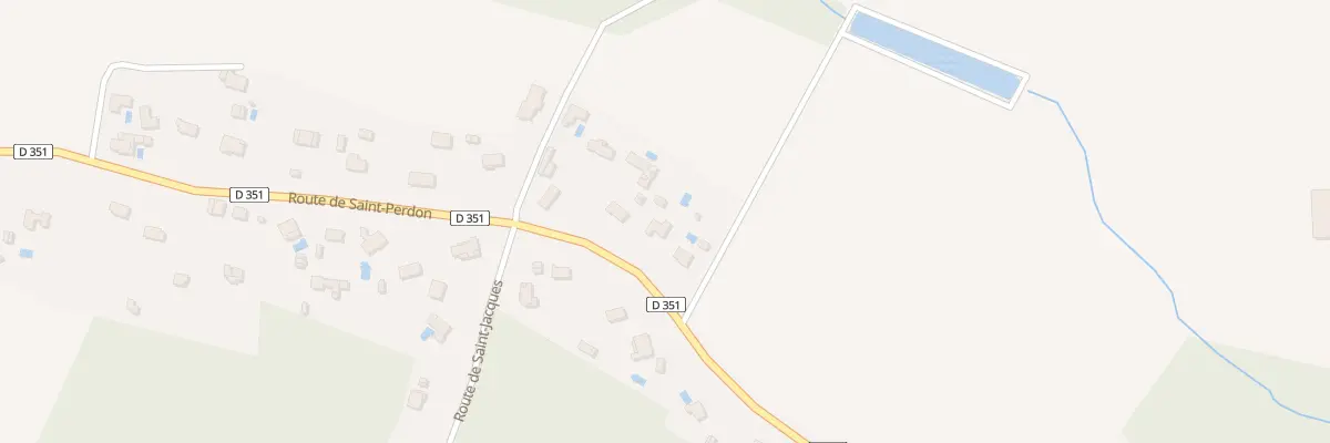 Plan du 1532 Rte de Saint Perdon à Benquet