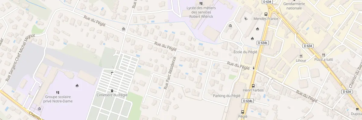 Plan du 587 Rue du Péglé à Mont-de-Marsan