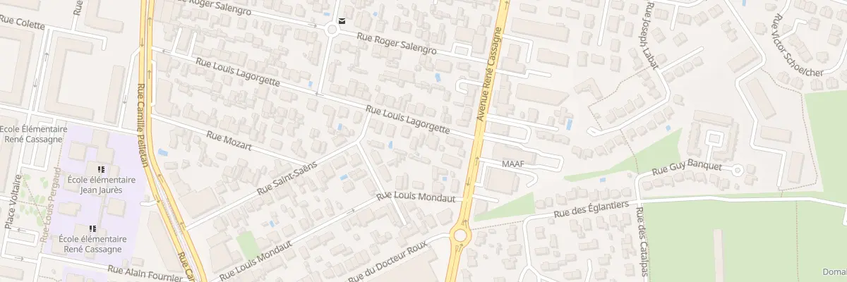 Plan du 55 Rue Louis Lagorgette à Cenon