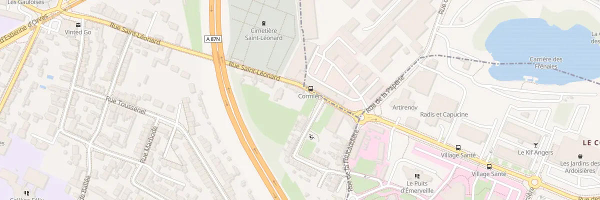 Plan du 442 Rue St Leonard à Angers