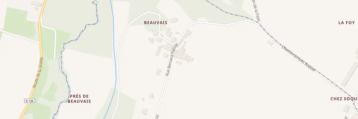 Plan du 64 Rue Bernard Palissy à Dompierre-sur-Charente