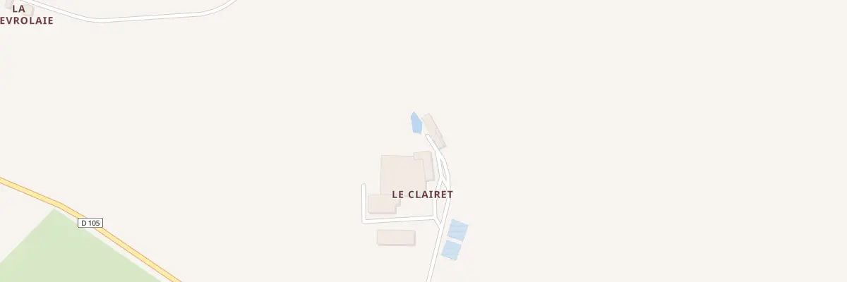 Plan du 1 Le Clairet à Bierné-les-Villages