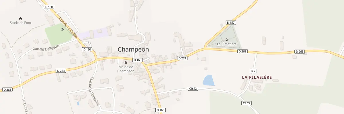 Plan du 13 Rue de la Poste à Champéon