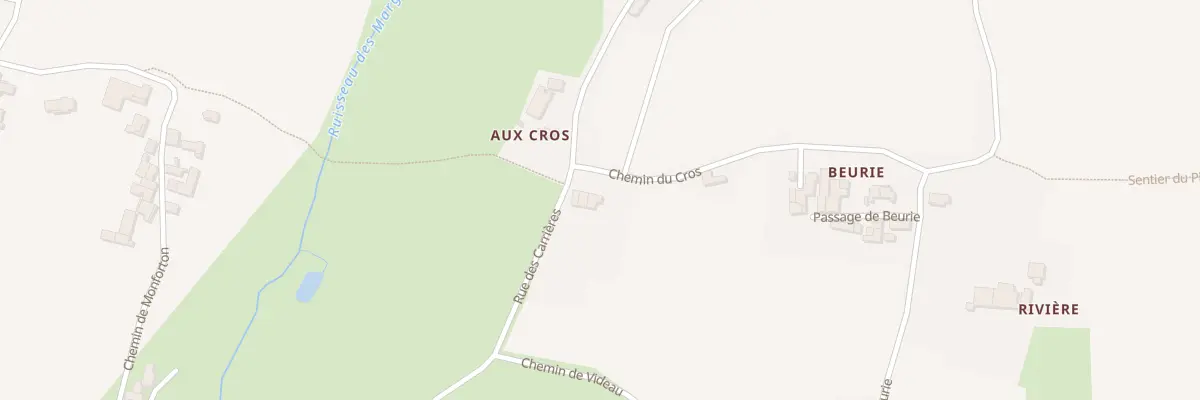 Plan du 407 Beurie à Tauriac