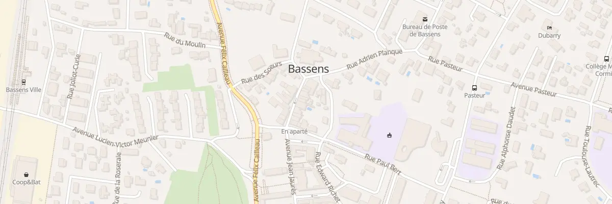 Plan du 14 Av Jean Jaurès à Bassens