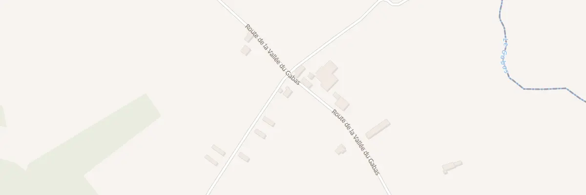 Plan du 1207 Rte de la Vallée du Gabas à Serres-Gaston