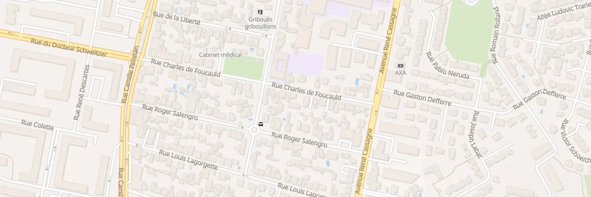 Plan du 37 Rue Charles de Foucauld à Cenon