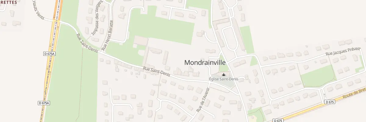 Plan du 10 Rue St Denis à Mondrainville