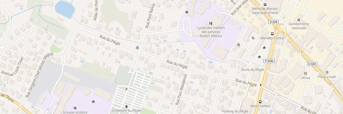 Plan du 670 Rue du Péglé à Mont-de-Marsan