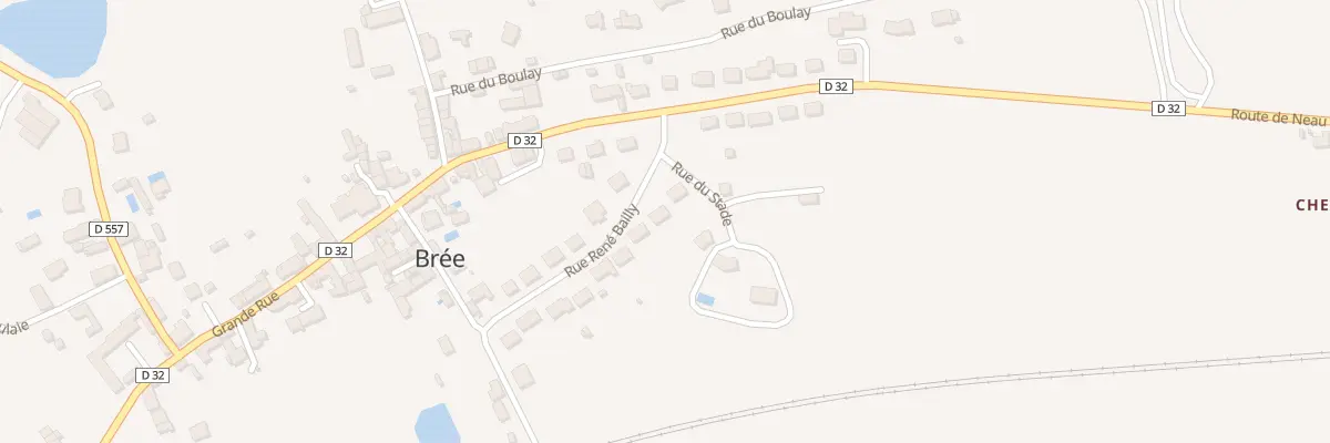 Plan du 16 Rue René Bailly à Brée