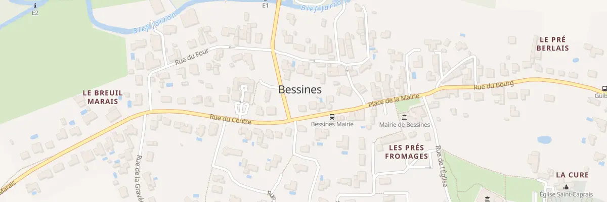 Plan du 10 Rue du Centre à Bessines