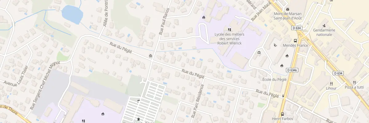 Plan du 672 Rue du Péglé à Mont-de-Marsan