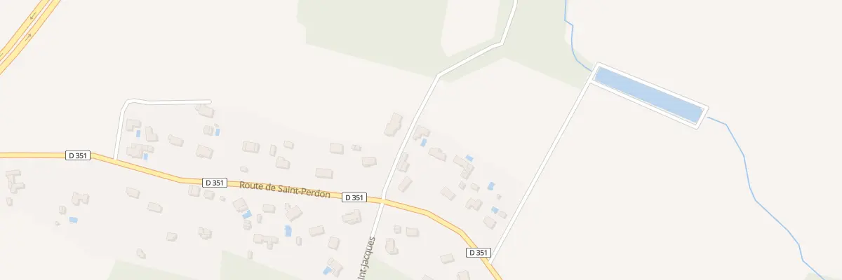 Plan du 1654 Rte de Saint Perdon à Benquet