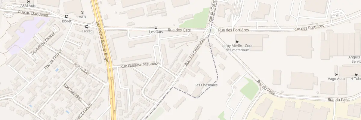 Plan du 6 Rue des Chesnaies à Angers
