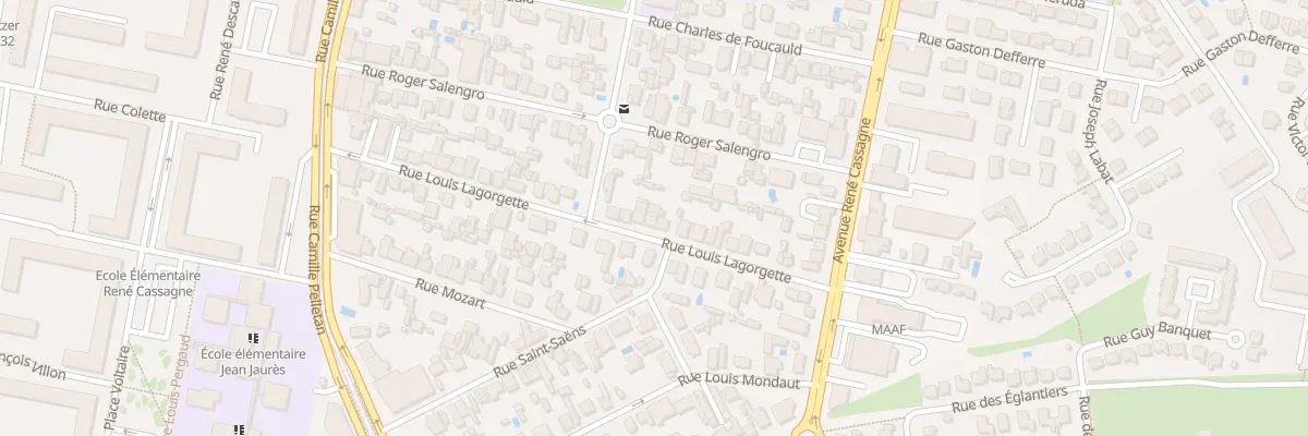 Plan du 40 Rue Louis Lagorgette à Cenon