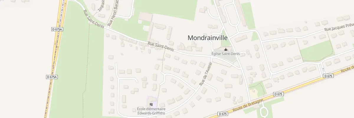 Plan du 11 Rue St Denis à Mondrainville
