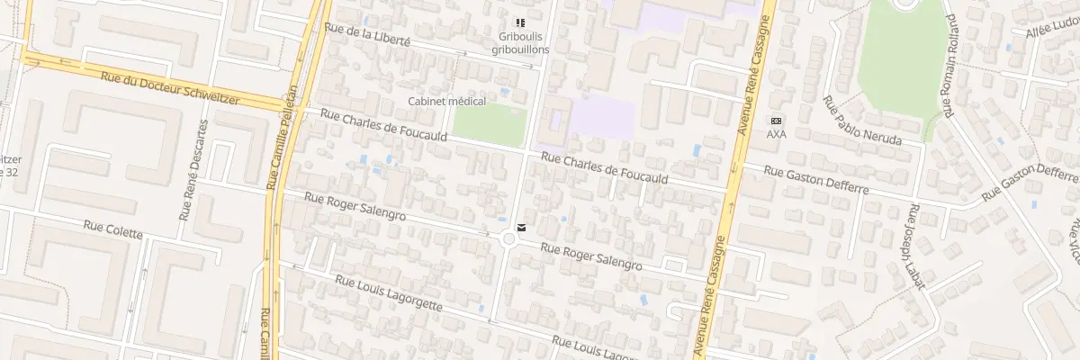 Plan du 29 Rue Charles de Foucauld à Cenon