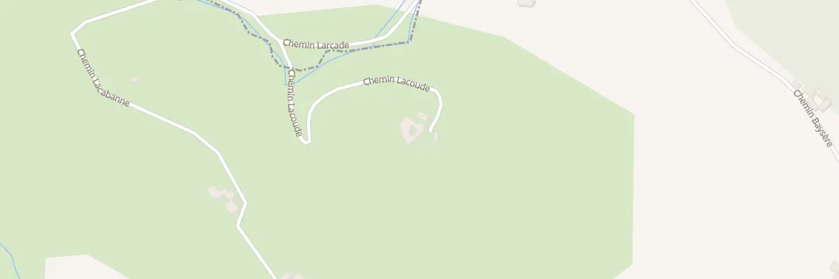 Plan du 180 Che Lacoude à Lasseube