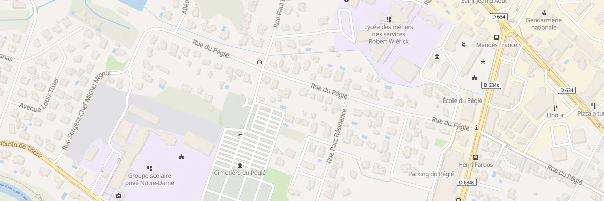 Plan du 689 Rue du Péglé à Mont-de-Marsan