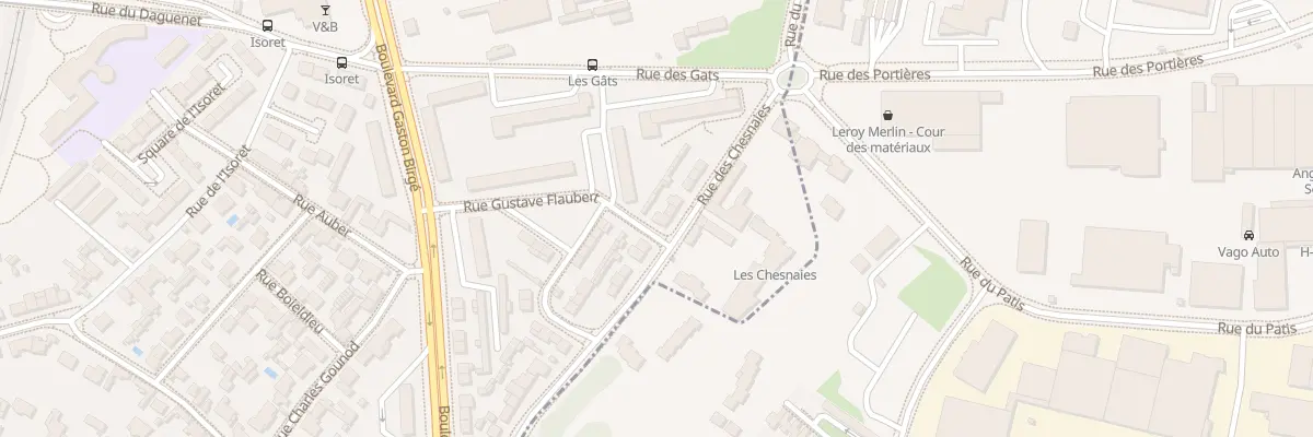 Plan du 12 Rue des Chesnaies à Angers