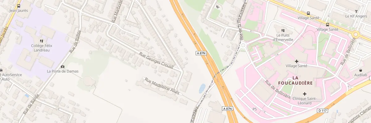 Plan du 83 Rue Toussenel à Angers