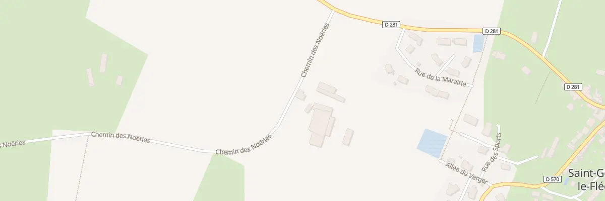 Plan du 135 Che des Noëries à Saint-Georges-le-Fléchard