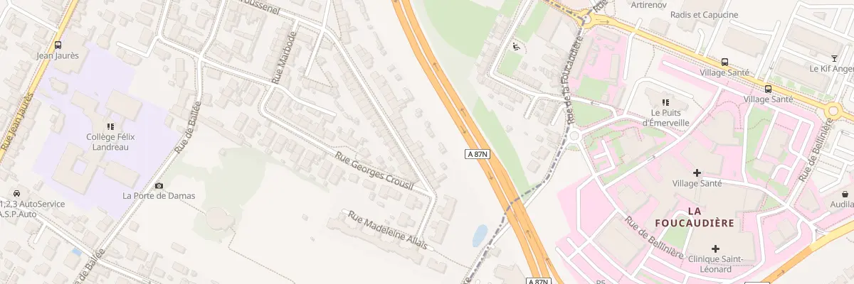 Plan du 73 Rue Toussenel à Angers