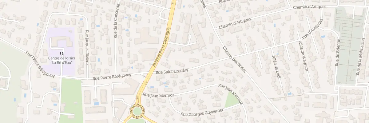 Plan du 8 Rue Saint-Exupéry à Cenon