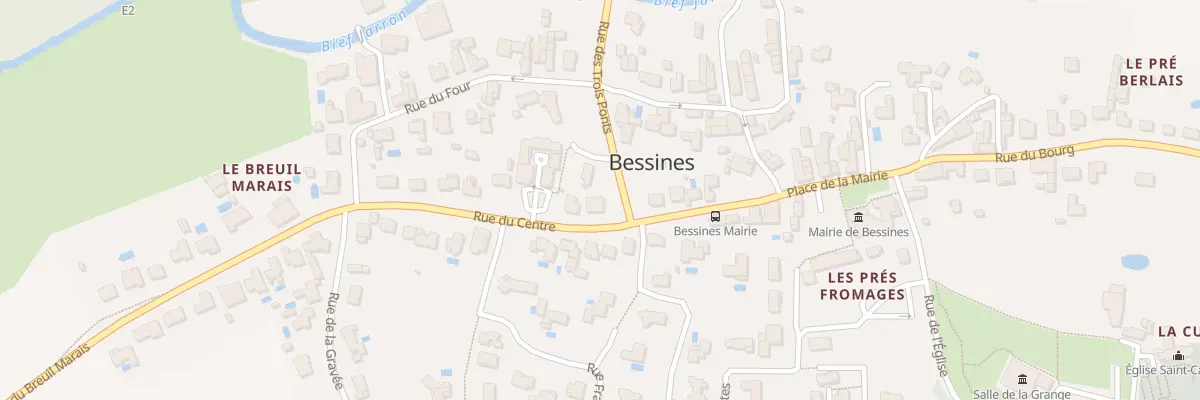 Plan du 14 Rue du Centre à Bessines