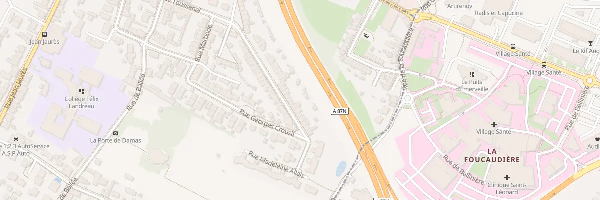 Plan du 71 Rue Toussenel à Angers