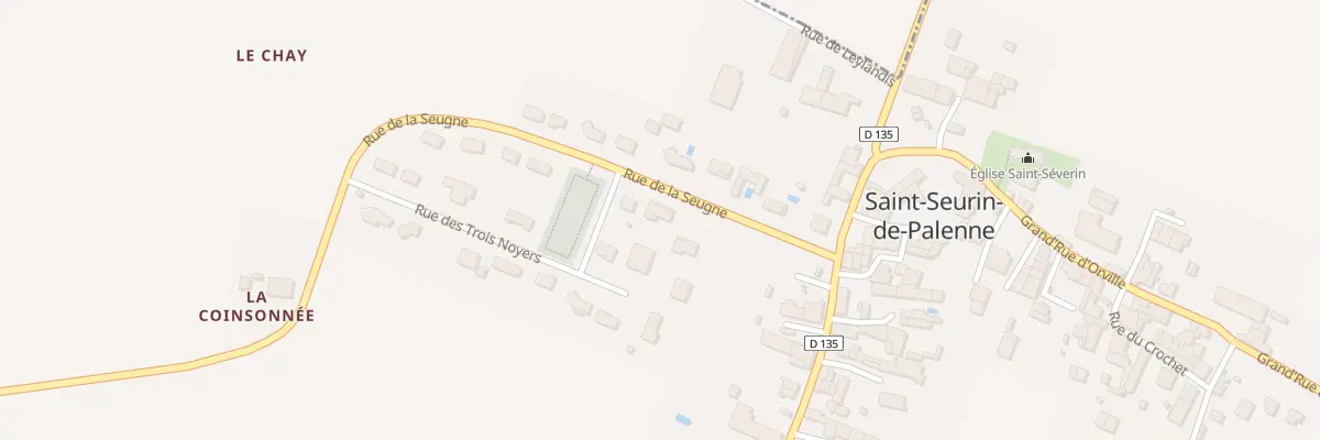 Plan du 7 Rue de la Seugne à Saint-Seurin-de-Palenne