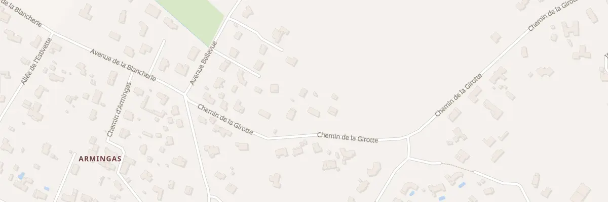 Plan du 12 Che de la Girotte à La Brède