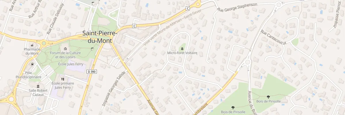 Plan du 8 Rue Voltaire à Saint-Pierre-du-Mont