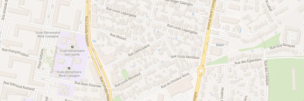 Plan du 27 Rue Saint-Saëns à Cenon