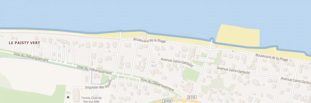 Plan du 6 Bd de la Plage à Ver-sur-Mer