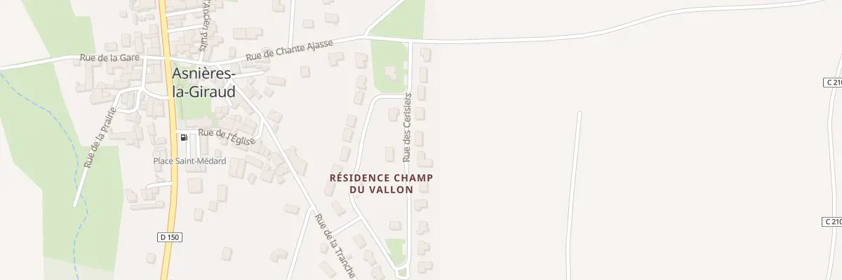 Plan du 9 Rue des Cerisiers à Asnières-la-Giraud