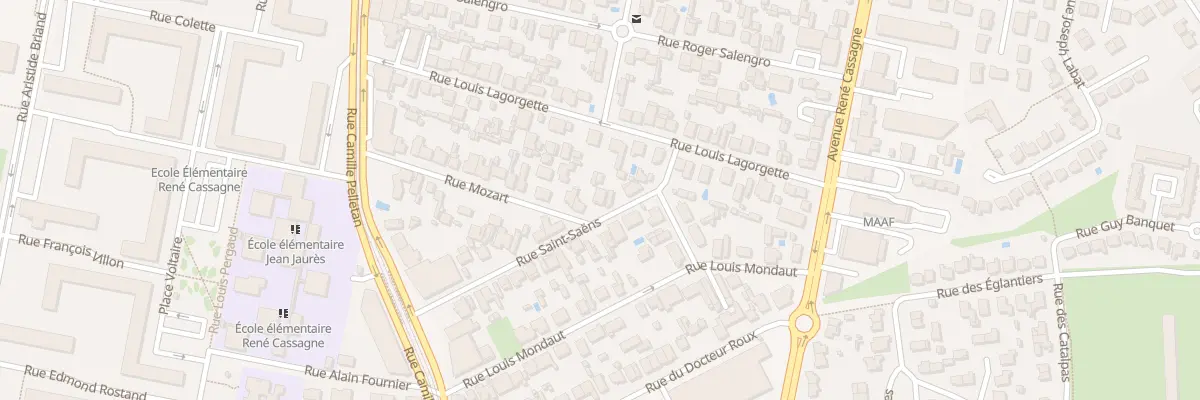 Plan du 18 Rue Saint-Saëns à Cenon