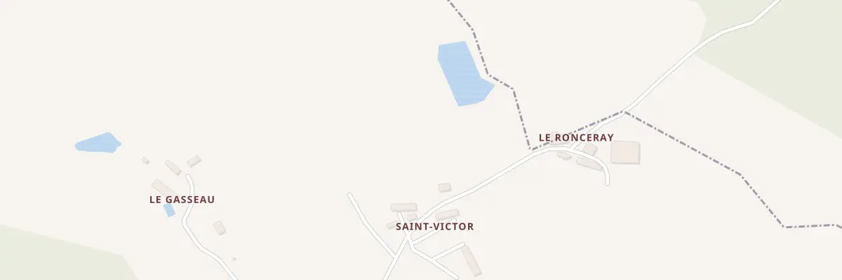 Plan du 1 St Victor à Aron