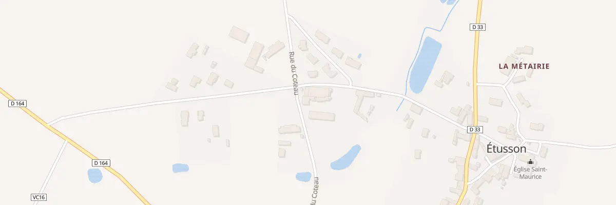 Plan du 1 Rue du Ruisseau Etusson à Saint Maurice Étusson