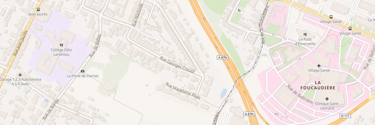 Plan du 62 Rue Toussenel à Angers
