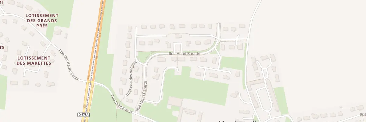 Plan du 13 Imp de la Hoguette à Mondrainville