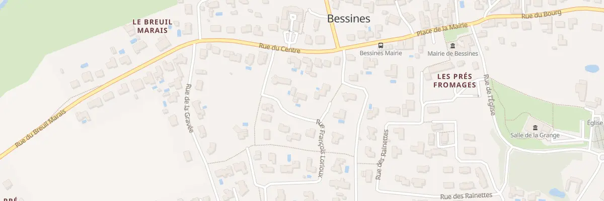 Plan du 5 Rue François Lorioux à Bessines