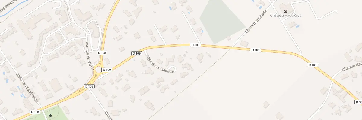 Plan du 3 All de la Clairière à La Brède