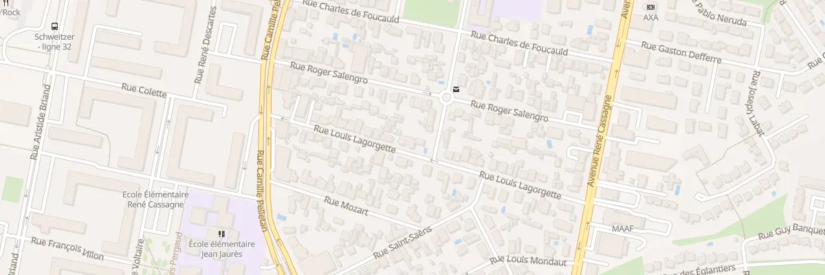 Plan du 28 Rue Louis Lagorgette à Cenon