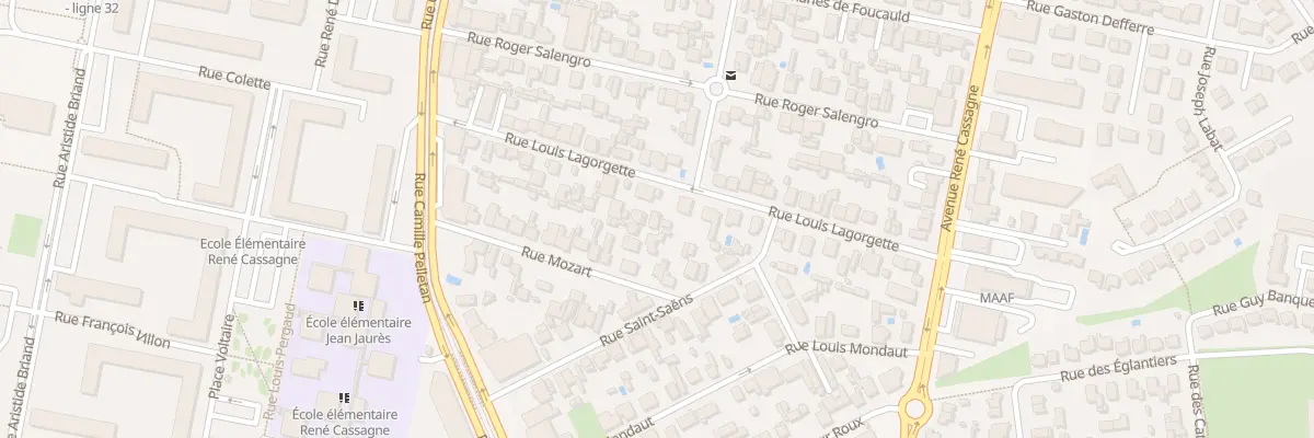 Plan du 29 Rue Louis Lagorgette à Cenon