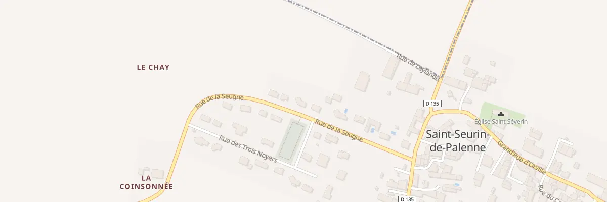 Plan du 14 Rue de la Seugne à Saint-Seurin-de-Palenne
