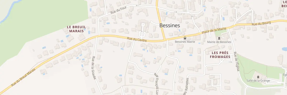 Plan du 23 Rue du Centre à Bessines